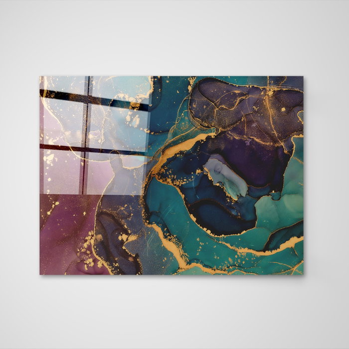 Wallity Pintura Decorativa de Vidrio Templado Multicolor 70 x 100 cm